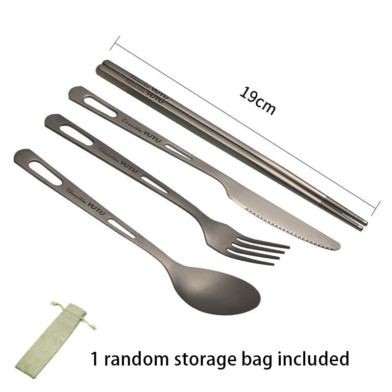 Набор титановых столовых прибо – обзор и цена Camping Cooking And Cutlery Set