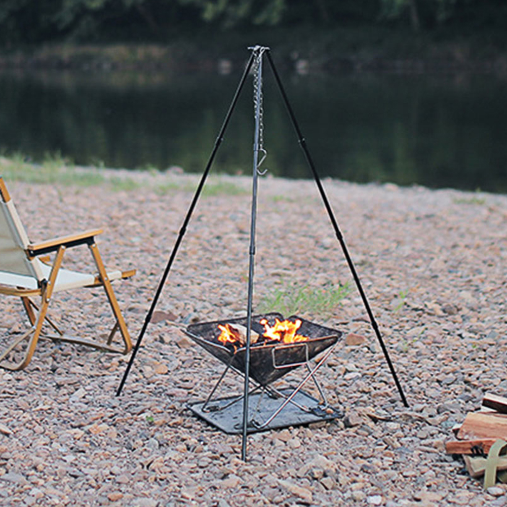 Трехногая подставка для кемпин – обзор и цена Camping Cooking Pot Tripod