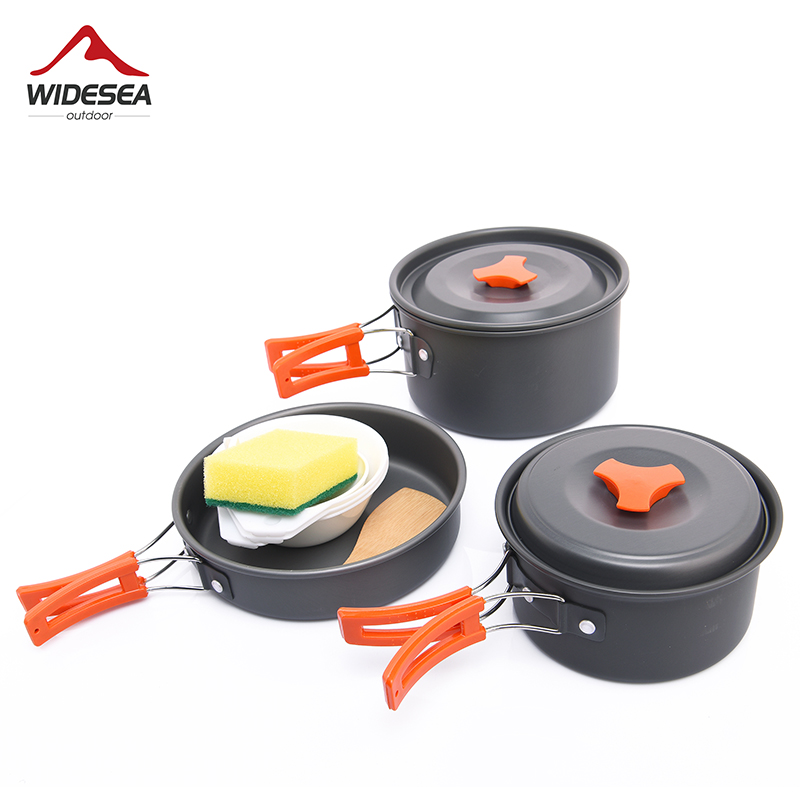Набор посуды Widesea для кемпи – обзор и цена Camping Cooking And Cutlery Set