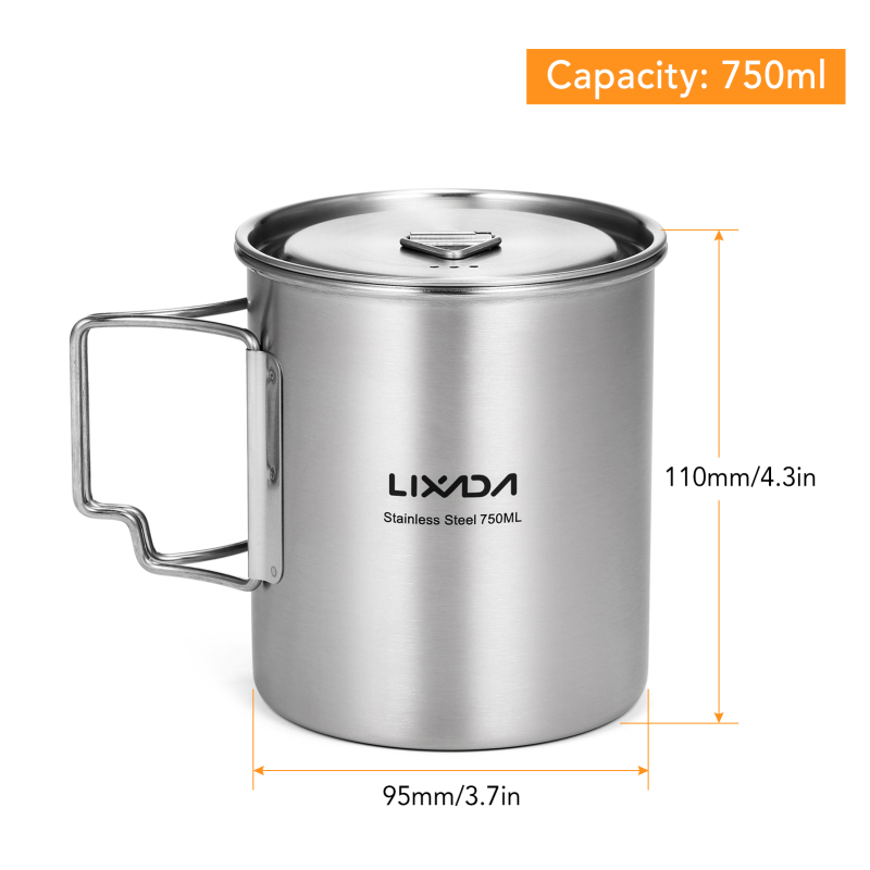 Чашка Lixada 750 мл, чашка для – обзор и цена Camping Cooking Mesh