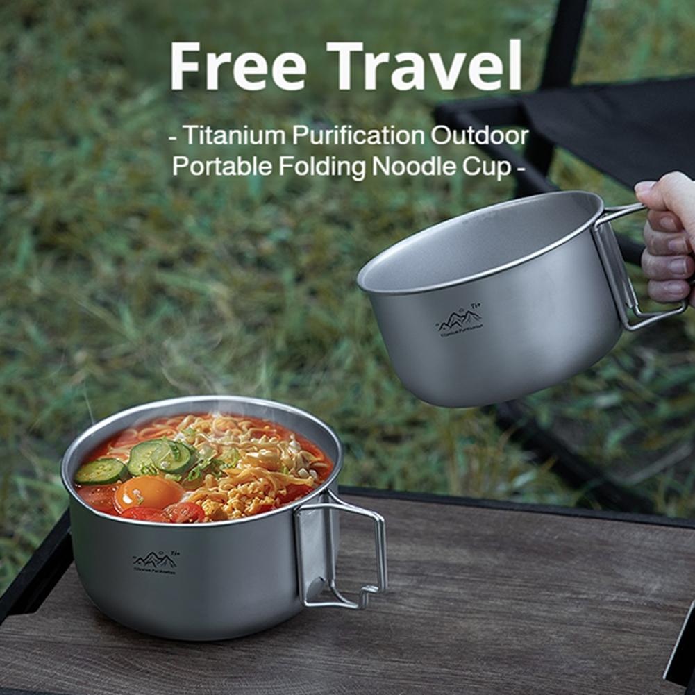 Ультралегкая титановая посуда  – обзор и цена Camping Cooking Pot Stainless Steel