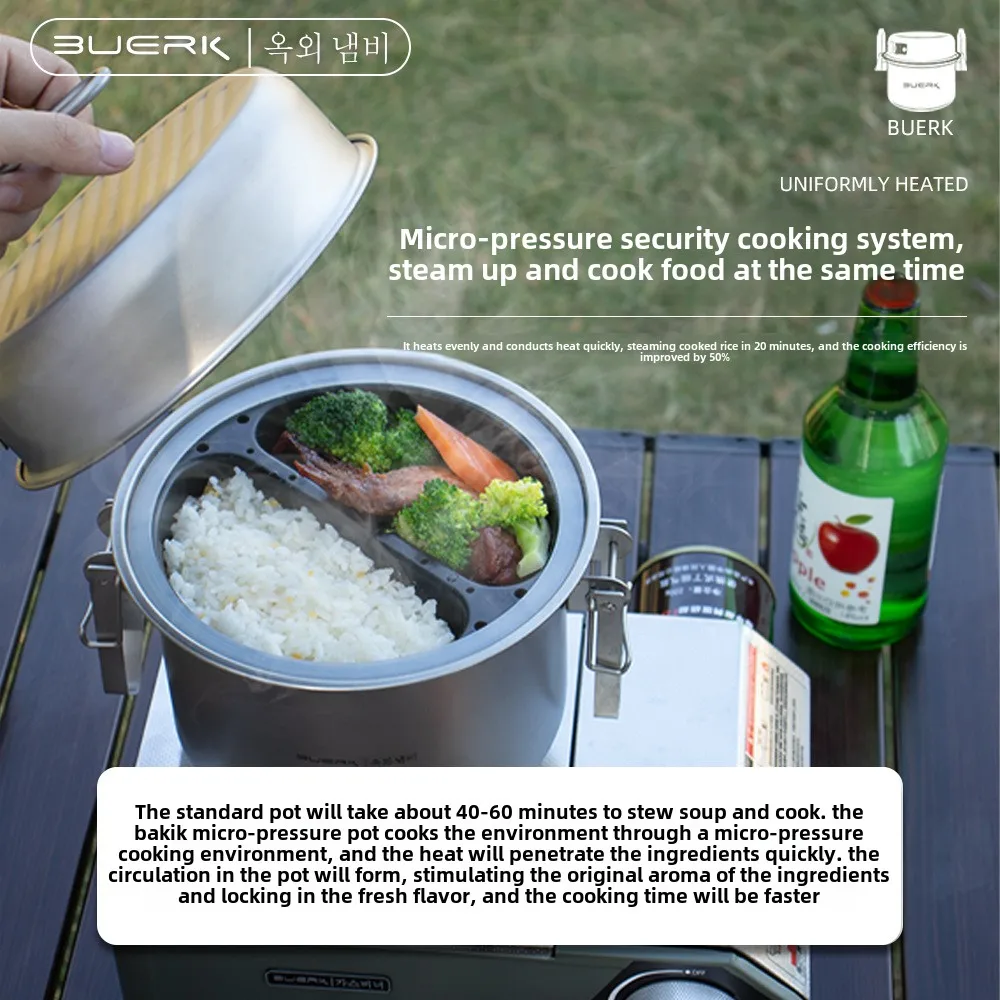 Многофункциональная кастрюля д – обзор и цена Camping Cooking Pot Stainless Steel