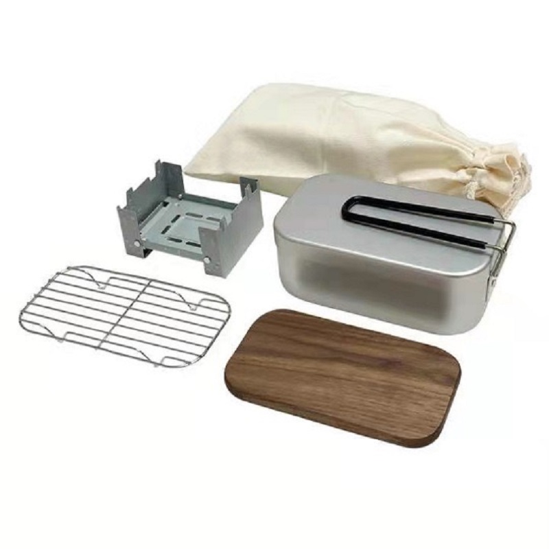 Алюминиевый набор для улицы, н – обзор и цена Camping Cooking Kit Box