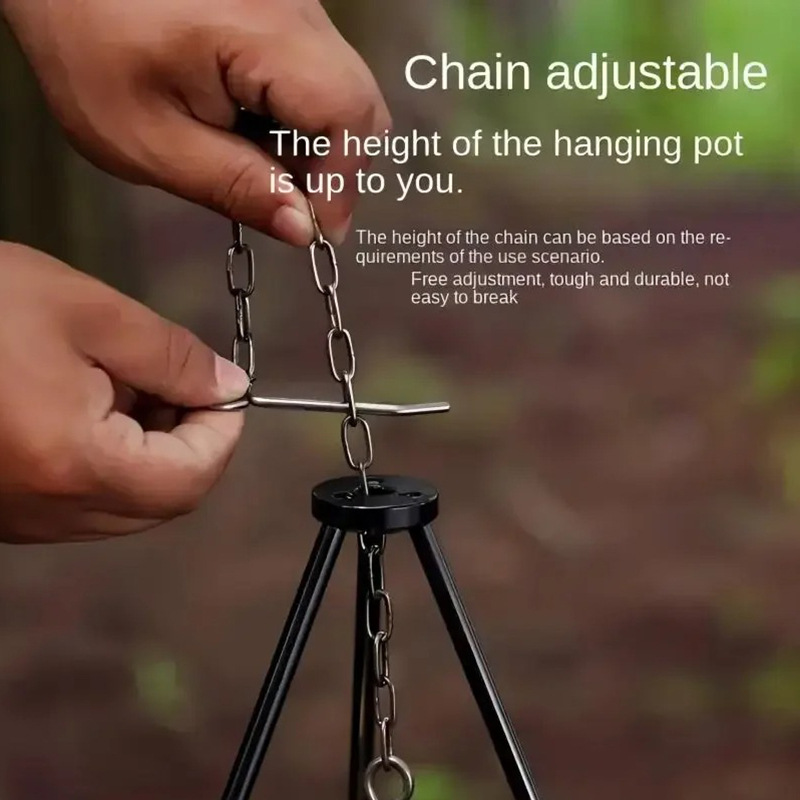 Портативная разборная подставк – обзор и цена Camping Cooking Pot Tripod