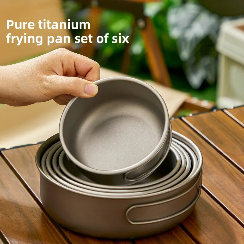 Титановый уличный набор кастрю – обзор и цена Camping Cooking Mesh