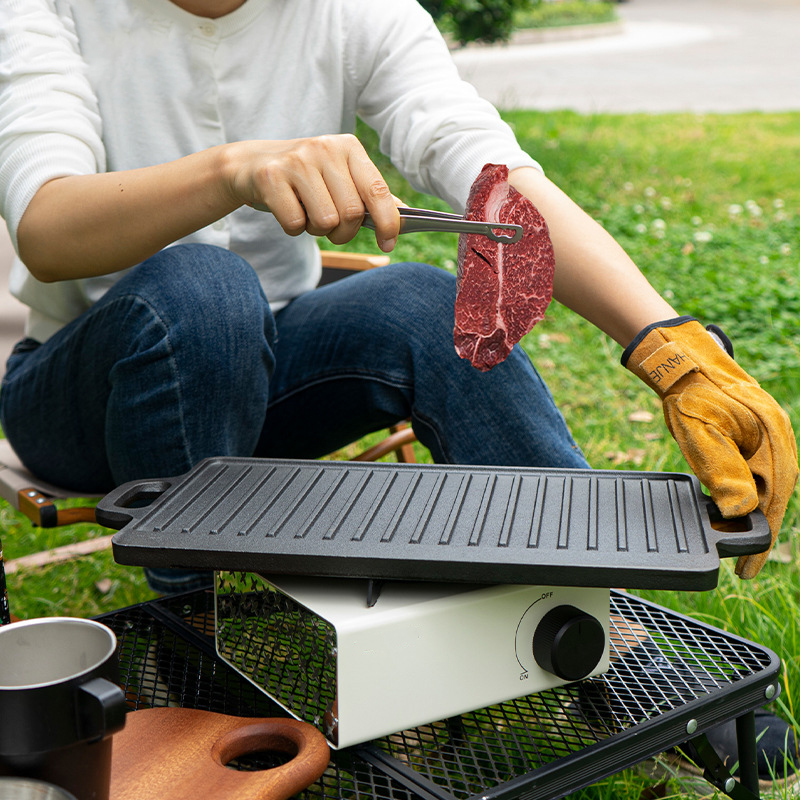 Двусторонняя чугунная сковород – обзор и цена Camping Cooking Flat Top