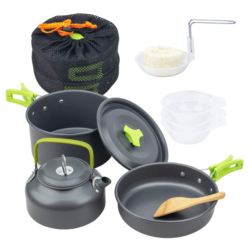 Набор посуды для кемпинга на о – обзор и цена Camping Cooking Kit Box