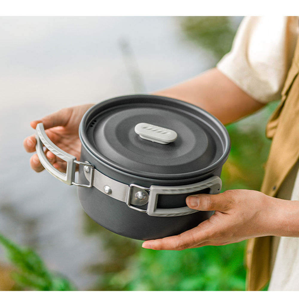 Набор уличных кастрюль Natureh – обзор и цена Camping Cooking Pot Stainless Steel