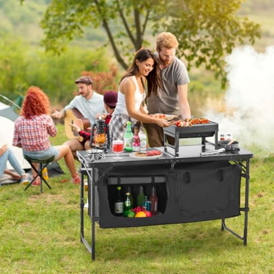 Складной походный кухонный сто – обзор и цена Camping Cooking Lightweight