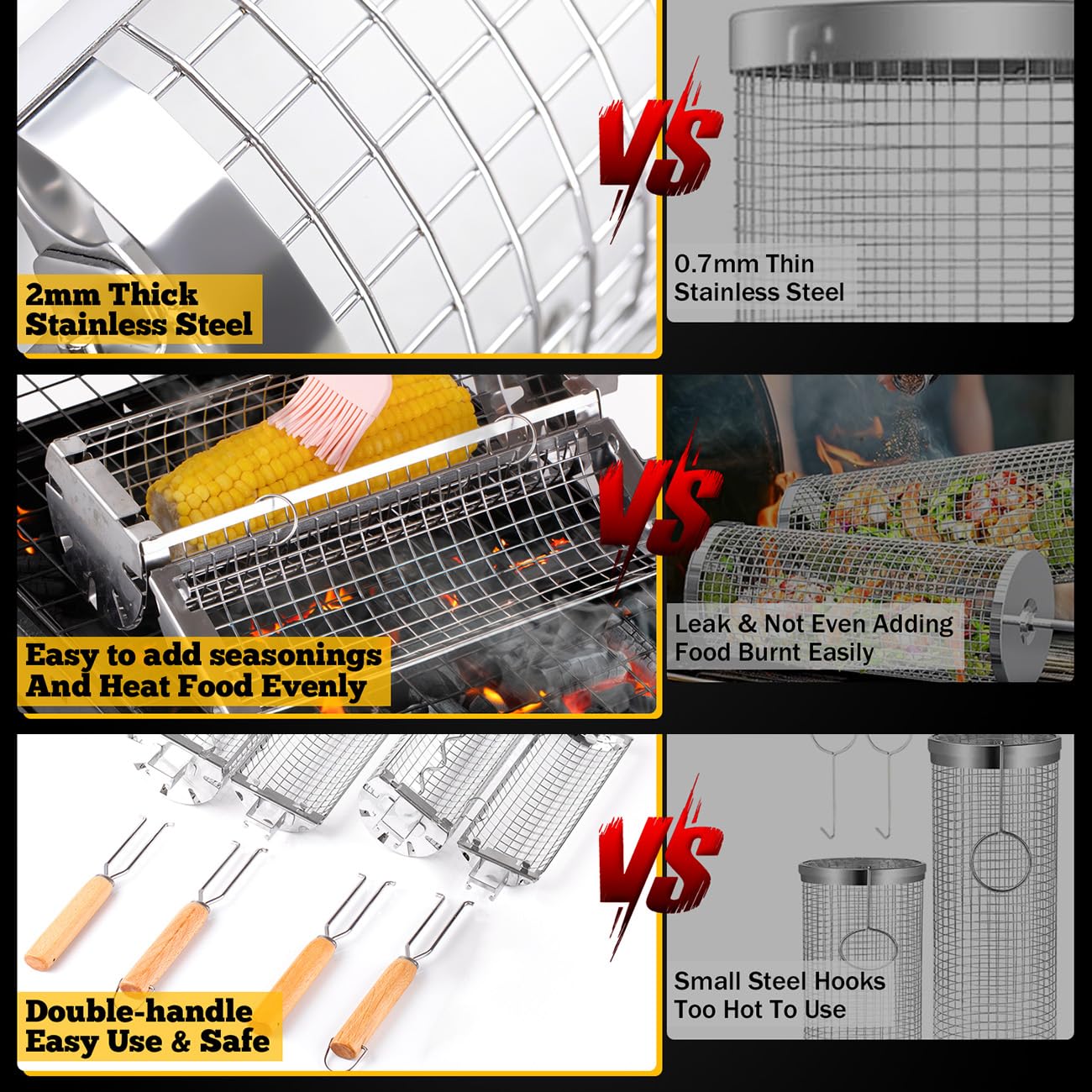 BUYYES корзина для барбекю, се – обзор и цена Camping Cooking Mesh