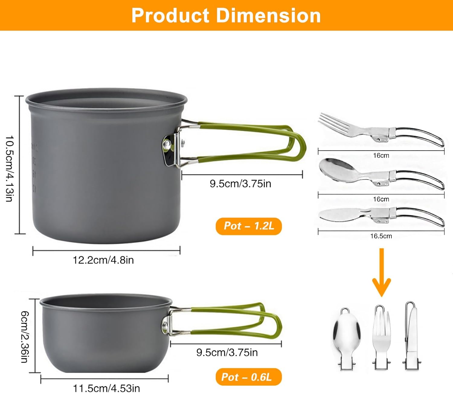 Набор походной посуды для кемп – обзор и цена Camping Cooking Mess Kit