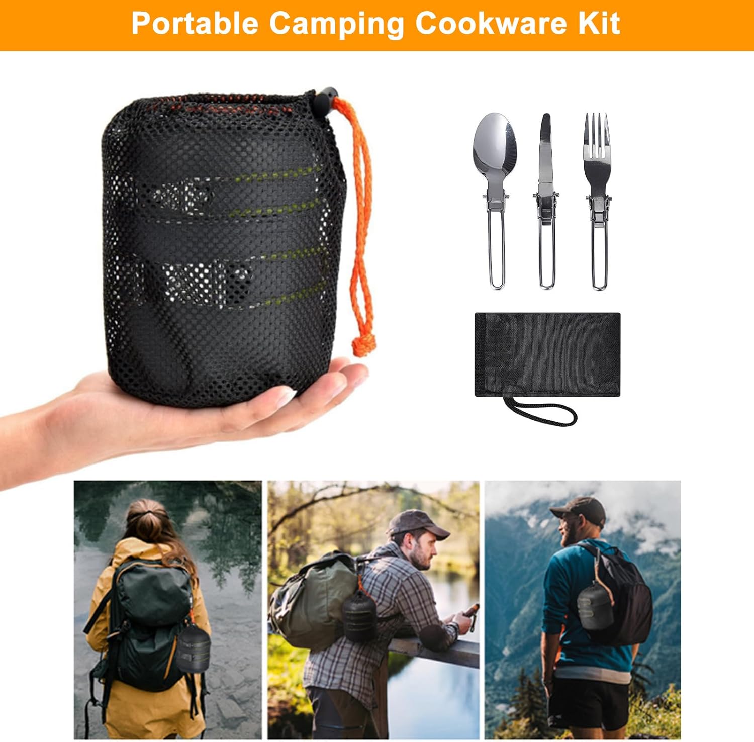 Набор походной посуды для кемп – обзор и цена Camping Cooking Mess Kit